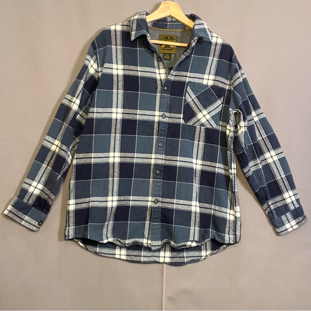 Anchorage Expedition Brand Heavy Quality Flannel Plaid Shirt outdoor Sz L